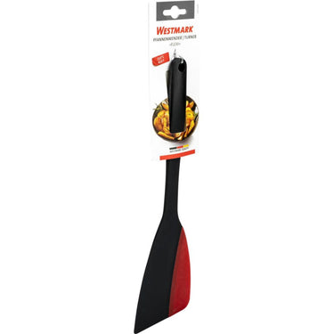Westmark spatel schraper met siliconen rand, lengte: 31 cm, kunststof siliconen, flexi, zwart rood, 15702270