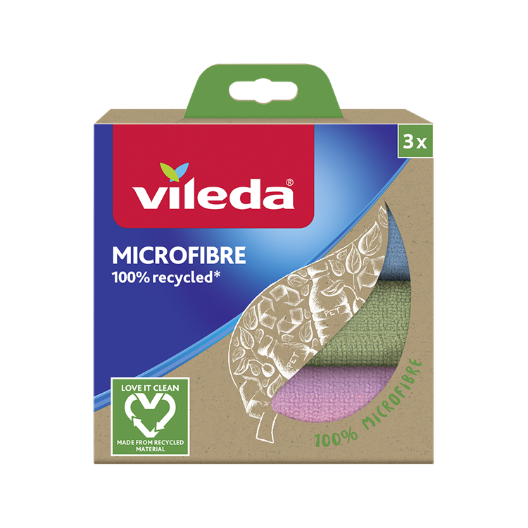 Afbeelding laden in galerijviewer, Vileda microfibre gerecycleerde microvezeldoek

