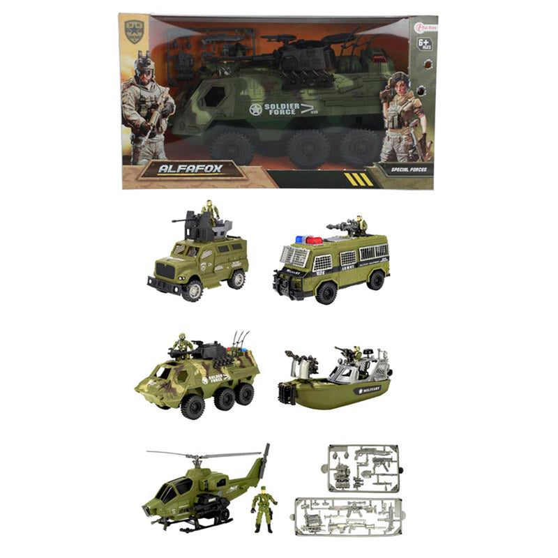 Load image into Gallery viewer, Toi-toys toi toys militair voertuig + accessoires
