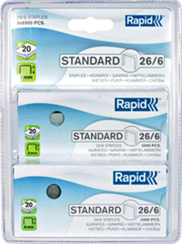Rapid 1068460 - 26 6mm nieten standaard 26 6mm nieten standaard | 1 stuks