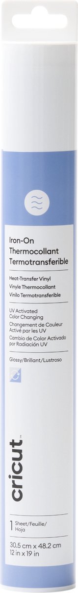 Cricut iron-on uv color change folie pastelblauw