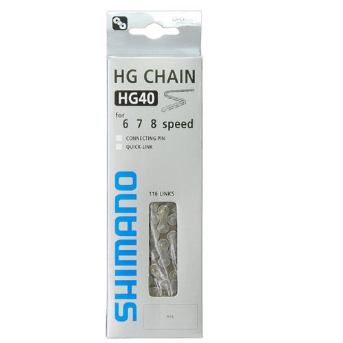 Load image into Gallery viewer, Shimano HG40 Ketting 6 7 8v 116 Schakels - Grijs
