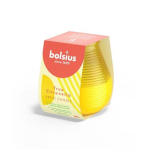 Bolsius olympic true citronella geel | 6 stuks
