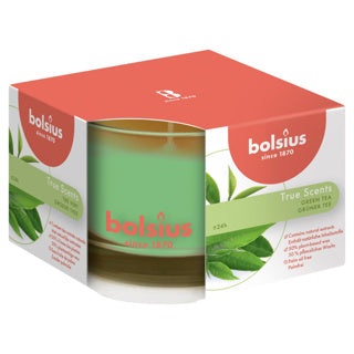 Load image into Gallery viewer, Bolsius geurkaars in glas true scents green tea
