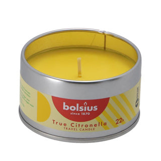 Bolsius citronellakaars tin true | 4 stuks