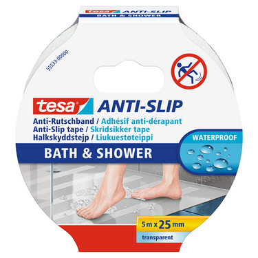 Tesa bad dusche 555330000011 antislip tape transparant (l x)