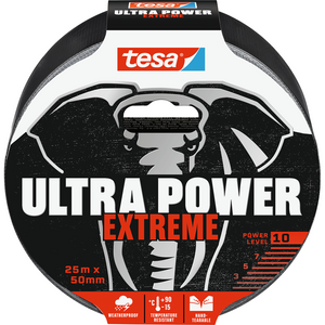 Reparatietape tesa ultra power extreme 25 m zwart