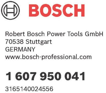 Bosch accessoires reservesleutels voor tandkransboorhouders s3, a, 110 mm, 50 mm, 4 mm, 8 mm 1st - 1607950041