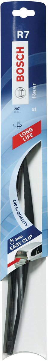 Bosch ruitenwisserblad r7 400 mm rubber zwart
