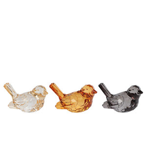 Sculptuur koolmeesje 3 assorti acryl 8,5x5x5,5cm | 6 stuks