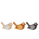 Sculptuur koolmeesje 3 assorti acryl 8,5x5x5,5cm | 6 stuks