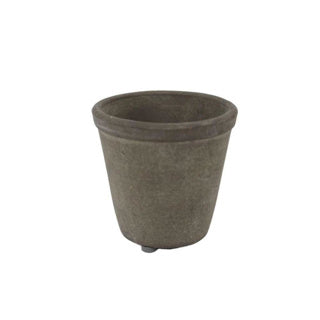 No brand pot donkergrijs kono 9 cm | 6 stuks