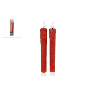 Load image into Gallery viewer, No brand kaars led afstandsbediening rood set 2 | 2 stuks
