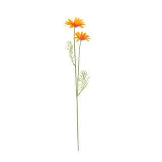 Load image into Gallery viewer, No brand kunst bloem madeliefje oranje zijde 56 cm | 4 stuks
