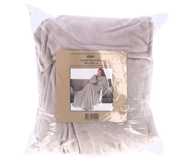 Load image into Gallery viewer, No brand plaid met mouwen 150x200 pumice stone
