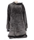 No brand hoodie plaid sherry 70x110 cm charcoal grey