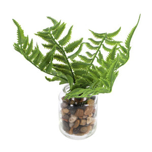 Countryfield kunstplant pteropsida in pot 19 cm groen assorti | 2 stuks