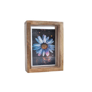 No brand fotolijst naturel mango 15,5x20,5x6 cm