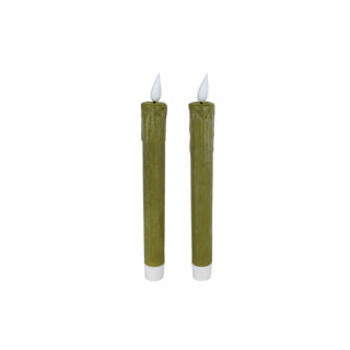 Load image into Gallery viewer, No brand kaars led afstandsbediening groen set2 | 2 stuks
