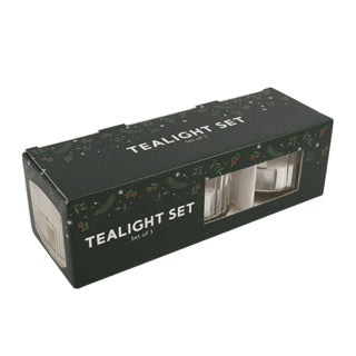 No brand theelichthouder 6 cm set van 3 | 8 stuks