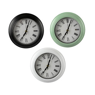 Klok plastic 22 cm 3 assorti | 5 stuks
