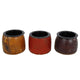 No brand theelichthouder ludo gerecycled hout 6x6x10cm | 6 stuks