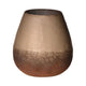 No brand crackle carved vaas champagne h15 d15 | 2 stuks