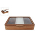 No brand sieradendoos jet naturel acacia 19x19x22cm | 2 stuks