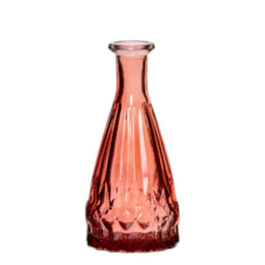 Vaas nelly fles mini rood h14,5 d7 cm | 24 stuks