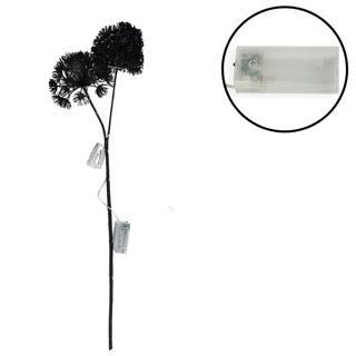 Load image into Gallery viewer, No brand kunst bloem heracleum countryfield led zwart 75 cm
