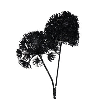 Load image into Gallery viewer, No brand kunst bloem heracleum countryfield led zwart 75 cm
