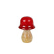 No brand sculptuur paddenstoel mango 6x6x10 cm | 4 stuks