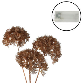 Load image into Gallery viewer, No brand kunst bloem heracleum countryfield led koper 80 cm
