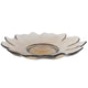 No brand schaal wave xl beige glas 32x32x6cm