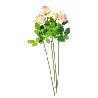 No brand kunsttak rozen lichtroze 56 cm | 6 stuks