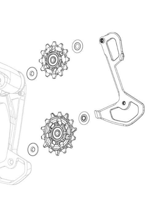 Load image into Gallery viewer, Sram derailleurdeel xxsl cover kit t-type eagle axs - 299110
