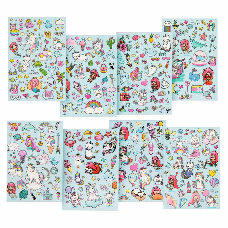 Load image into Gallery viewer, Creative craft group glitter stickerboek a5 - blauw
