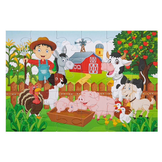 Creative craft group puzzel boerderij, 30st.