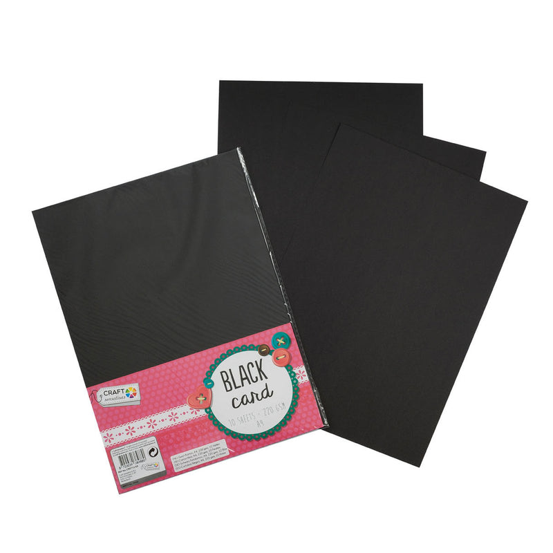 Load image into Gallery viewer, Creative craft group hobbykarton zwart a4, 10 vellen
