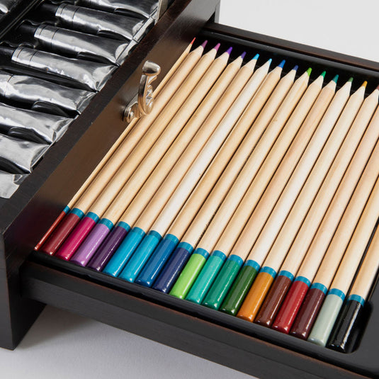 Creative craft group luxe houten creatief koffer, 115dlg.