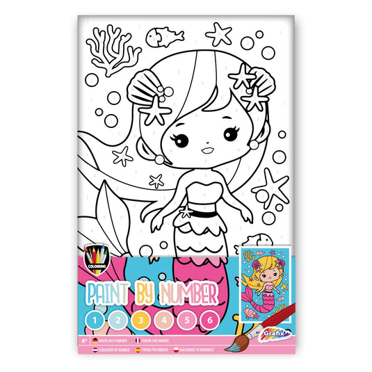 Grafix schilderen op nummer - zeemeermin