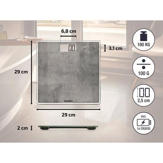Leifheit 1068854 - psd style sense compact 300 beton | 1 stuks