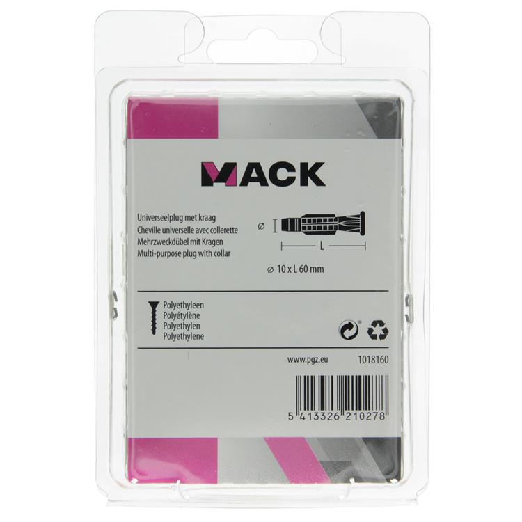 Load image into Gallery viewer, Mack 1018160 - universeelplug + kraag polyethyl30 st 10 x 60 mm | 5 stuks

