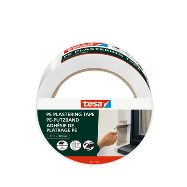 Tesa 1067558 - afplaktape, pe wit 33 meter 50 mm | 6 stuks