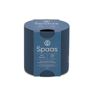 Load image into Gallery viewer, Spaas glow geurkaars 35u - soft sunrise | 3 stuks
