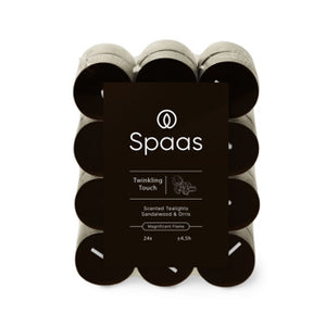 Spaas geurtheelichten blokverpakking x24 4,5u - twinkling touch | 5 stuks