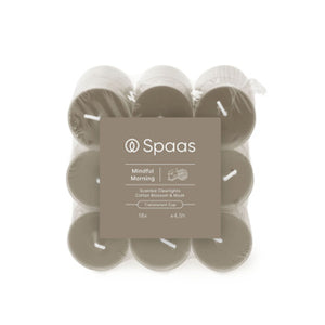 Spaas geurende clearlights blokverpakking x18 4,5u - mindful morning | 4 stuks