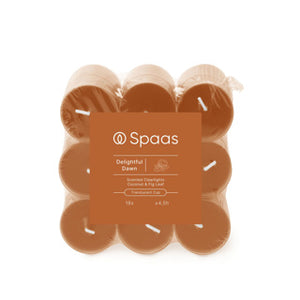 Spaas geurende clearlights blokverpakking x18 4,5u - delightful dawn | 4 stuks
