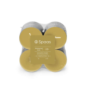 Spaas maxi geurtheelichten blokverpakking x8 10u - shimmering smile | 4 stuks