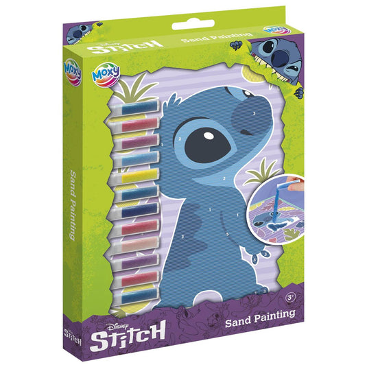 Disney moxy stitch zandschilderen